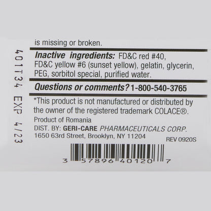 LAX DSS, SOFT GEL 100MG (200/BT 12BT/CS)