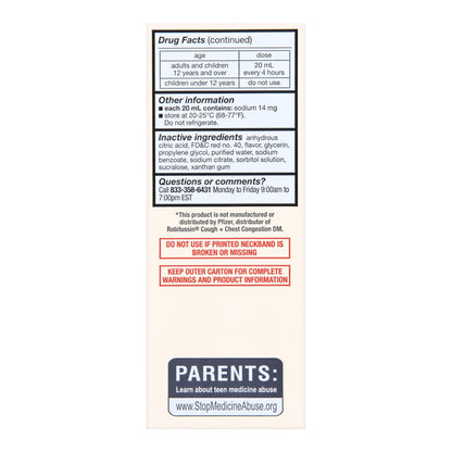 TUSSIN DM, LIQ FT SM ADLT 20-200MG 4OZ