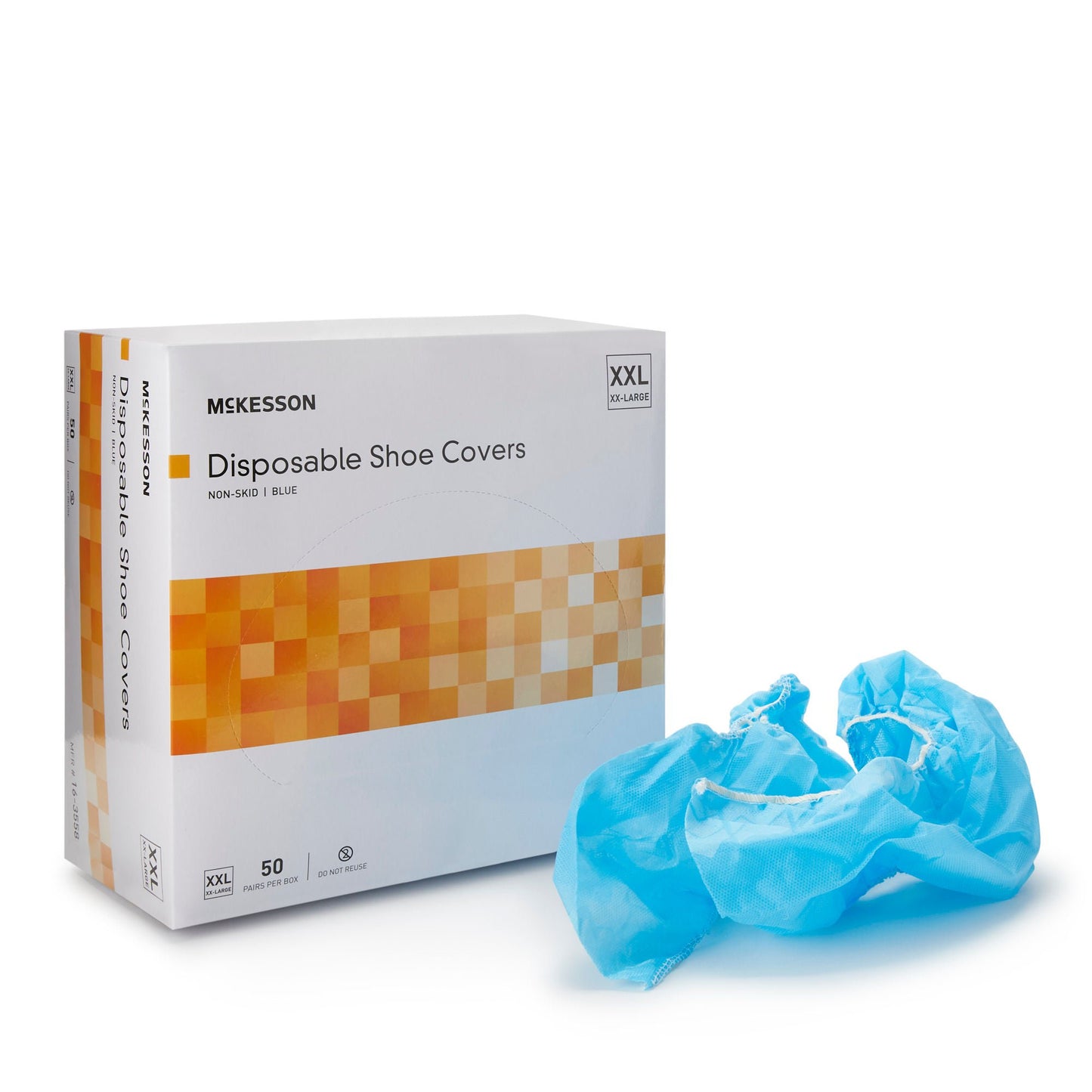 SHOECOVER, LF XXLG BLU (50PR/BX 2BX/CS)