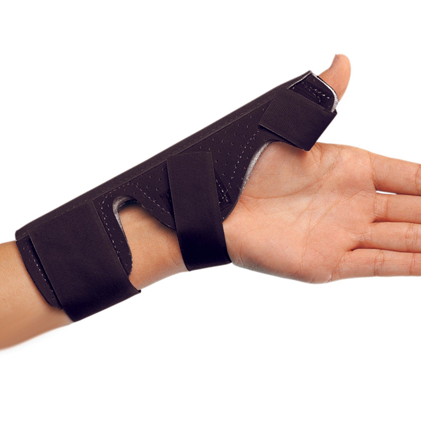 THUMB SPLINT, PERF SUEDE W/FLANNEL LINER UNIV 7"