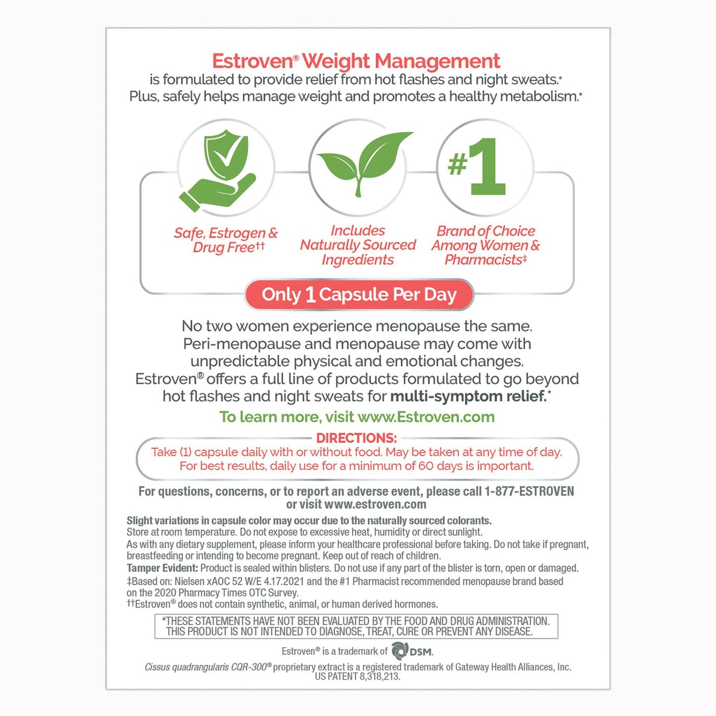 SUPPLEMENT, CAP ESTROVEN STRESS RELIEF+WT MGMT (28/BX 12BX/C