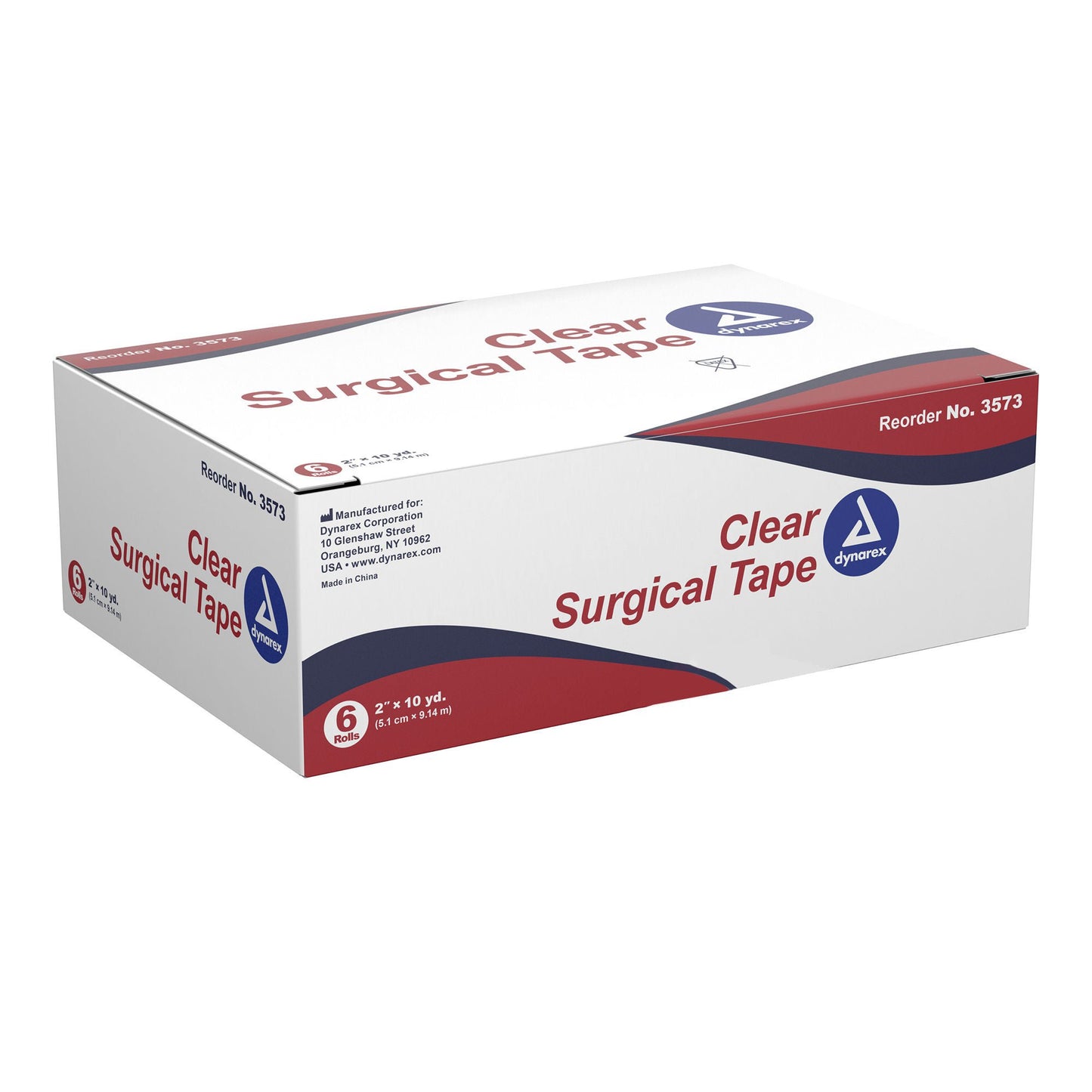 TAPE, SURG TRANSPARENT 2"X10' (6/BX 12BX/CS)