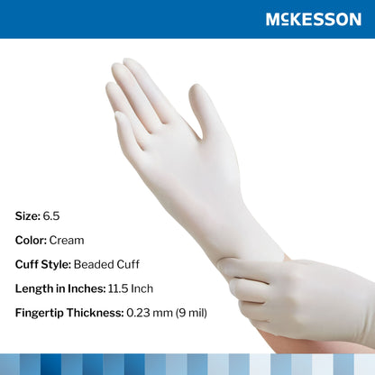 GLOVE, SURG LTX 6.5 STR2 SMTH (50PR/BX 4BX/CS)