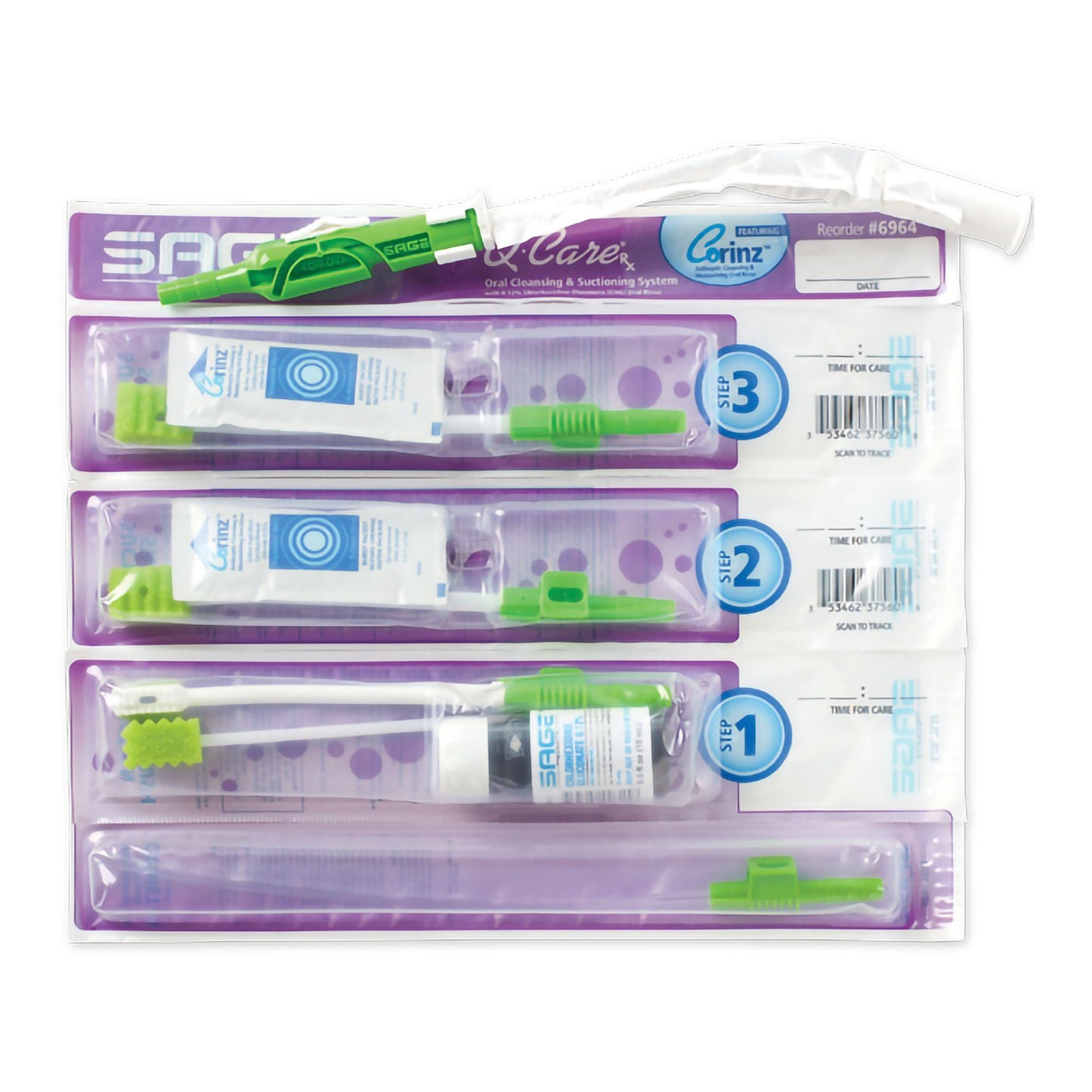 SUCTION SYSTEM, ORAL Q-CARE W/CORINZ (20/CS)