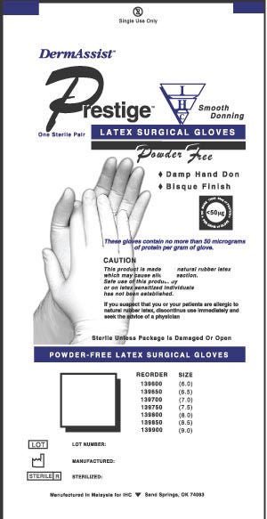 GLOVE, SURG LTX 6.0 STR2 TXT (50PR/BX 4BX/CS)