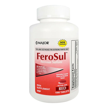 FERROUS SULFATE, TAB 325MG (1000/BX)
