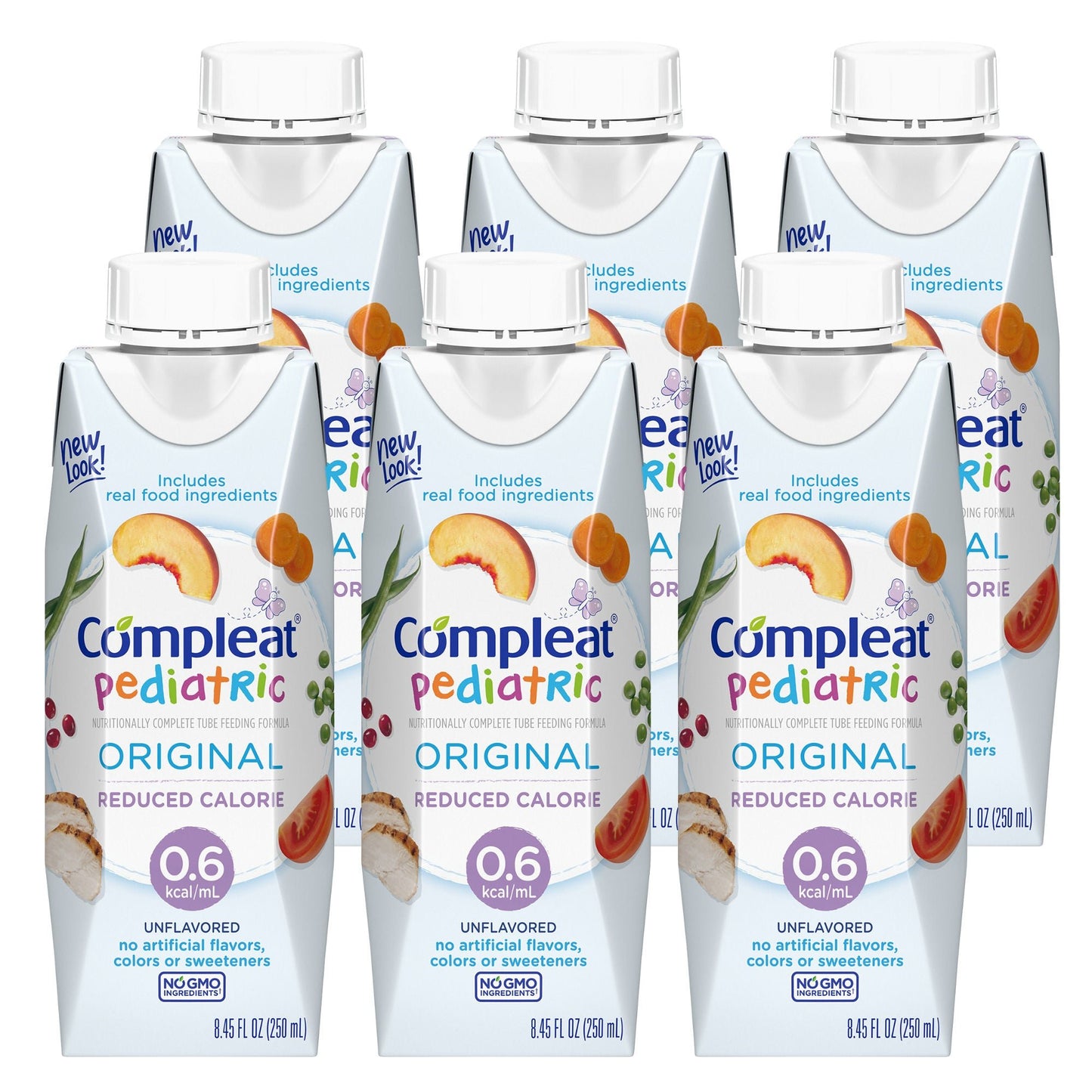 COMPLEAT, PEDIATRIC LO CAL UNFLAV 250ML (24/CS)