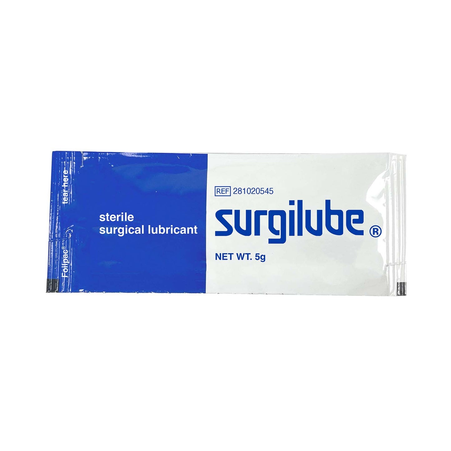 LUBRICATING JELLY, SURGILUBE 5GM FOIL PK (144/BX 6BX/CS)