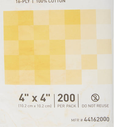 SPONGE, GAUZE 16PLY N/S 4"X4" (200/PK 10PK/CS)