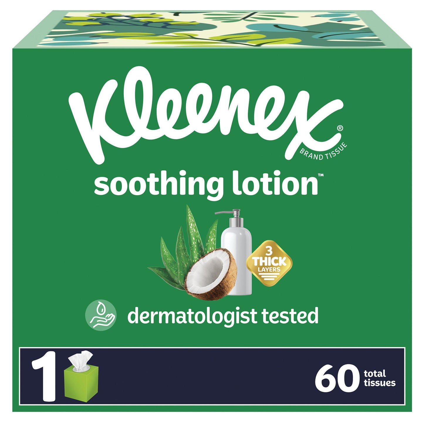 TISSUE, FACIAL KLEENEX W/LOTION UPRIGHT (60/PK 27PK/CS)