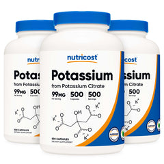 VITAMIN, CAP POTASSIUM CITRATE99MG (500/BT 12BT/CS)