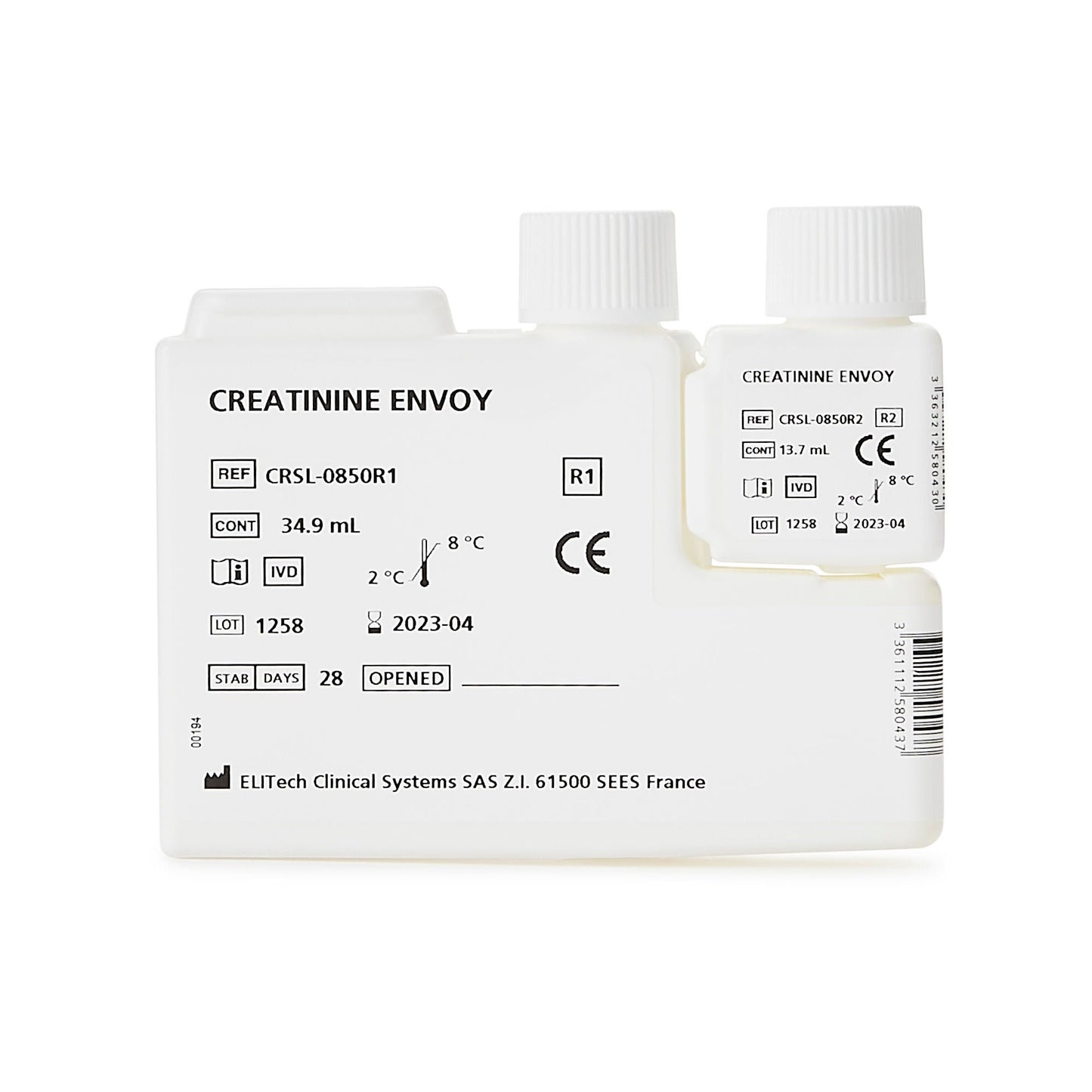 REAGENT, CREATININE ENVOY 55335 500R1 8X27.5ML/R2 8.91 (1120