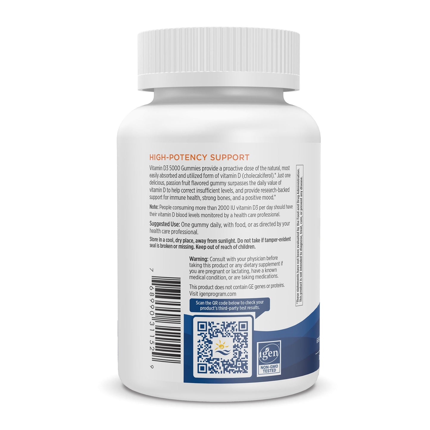 SUPPLEMENT, VITAMIN D3 5000 GUMMY (30CT/BT 12BT/CS)