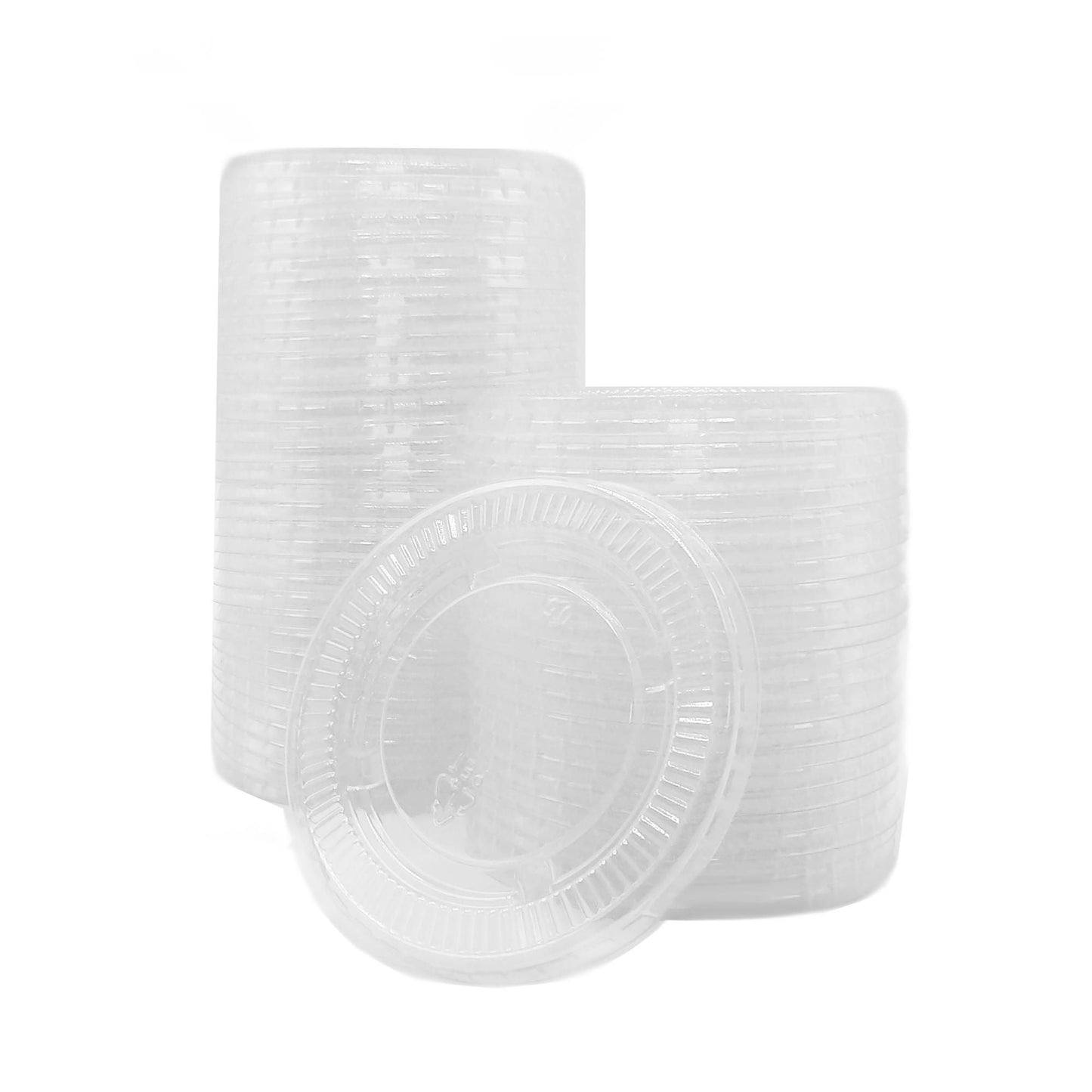 LIDS, CUP PORTION PLAS CLR 3-5.5OZ (100/PK 25PK/CS)
