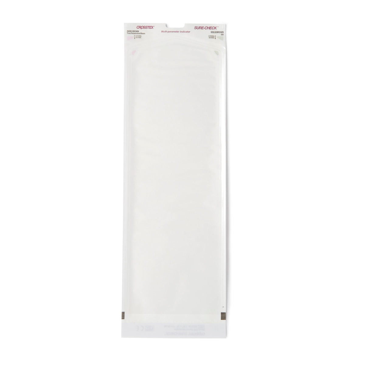 POUCH, STERILIZATION SURECHEC 5.25X15 (200/BX 10BX CROSTX