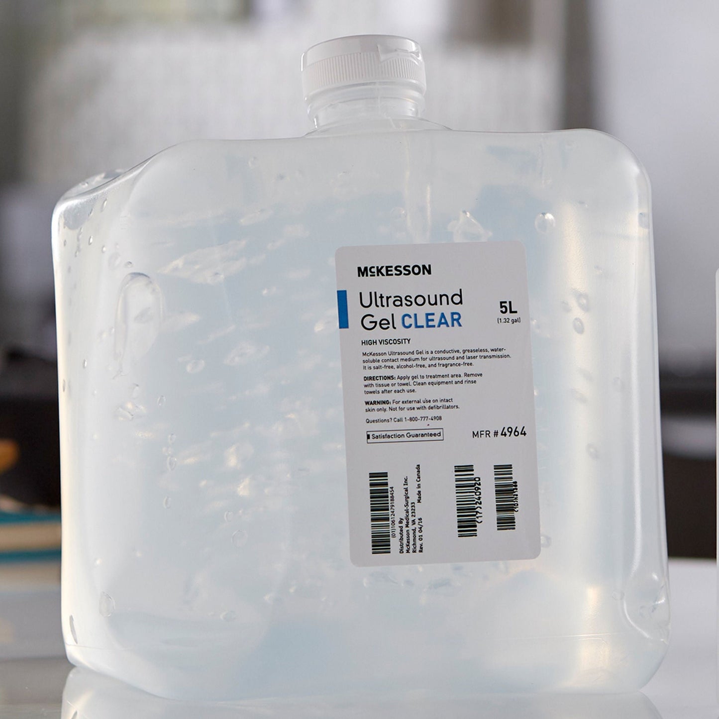 GEL, ULTRASOUND CLR 5L (4/CS)