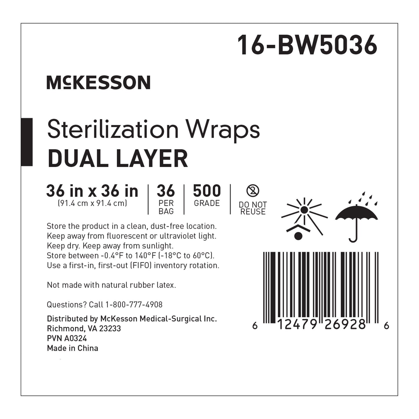 WRAP, CSR DUAL LAYER 500 36"X36" (36/BG 2BG/CS)
