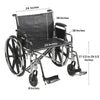 WHEELCHAIR, HD DUAL CROSS BRACE DDA SF 24" 450LBS