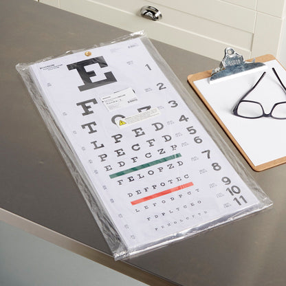 CHART, EYE TEST SNELLEN LF 20'22"X11" (5/BG)