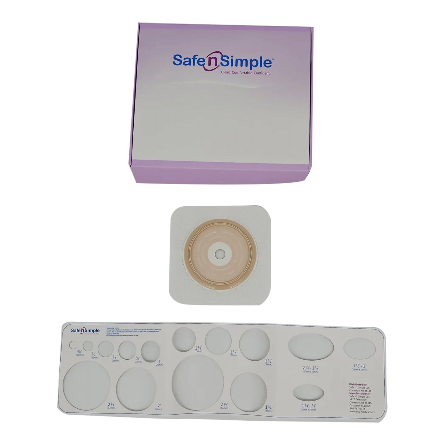 BARRIER, OSTOMY 2PC EXT TAPE COLLAR WHT 2 3/4" (5/BX 8BX/CS)