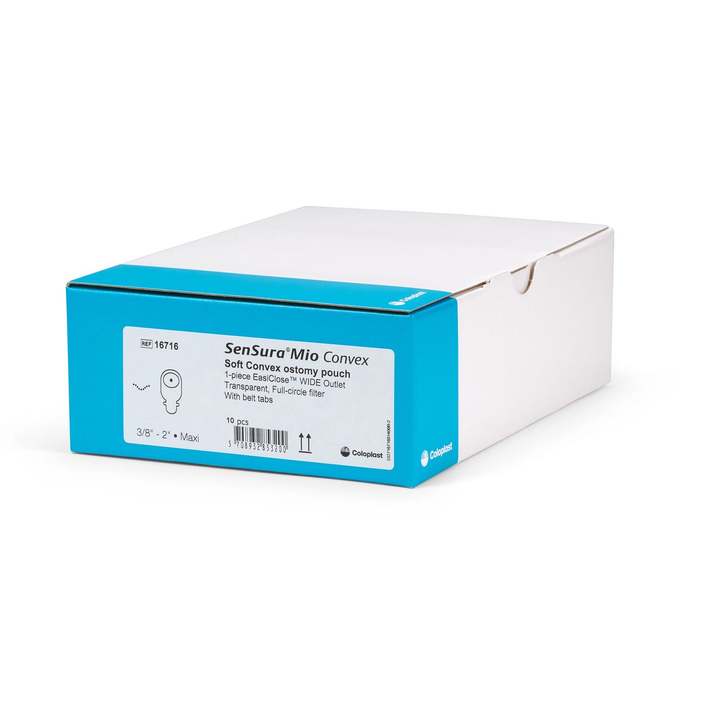 POUCH, OST CONVEX SENSURA 1PC TRANS 3/8"X2" (10/BX)