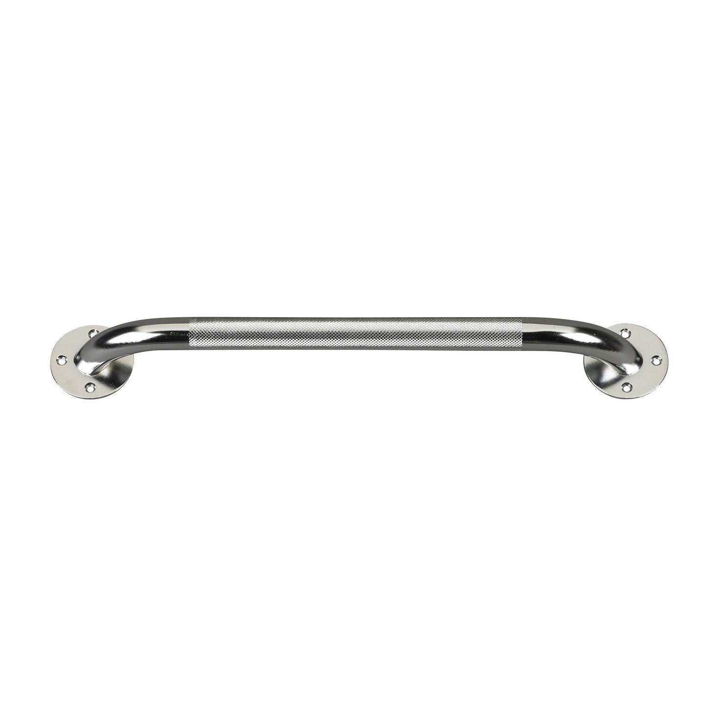 GRAB BAR, WALL KNURLED CHROME 16" (3/PK)