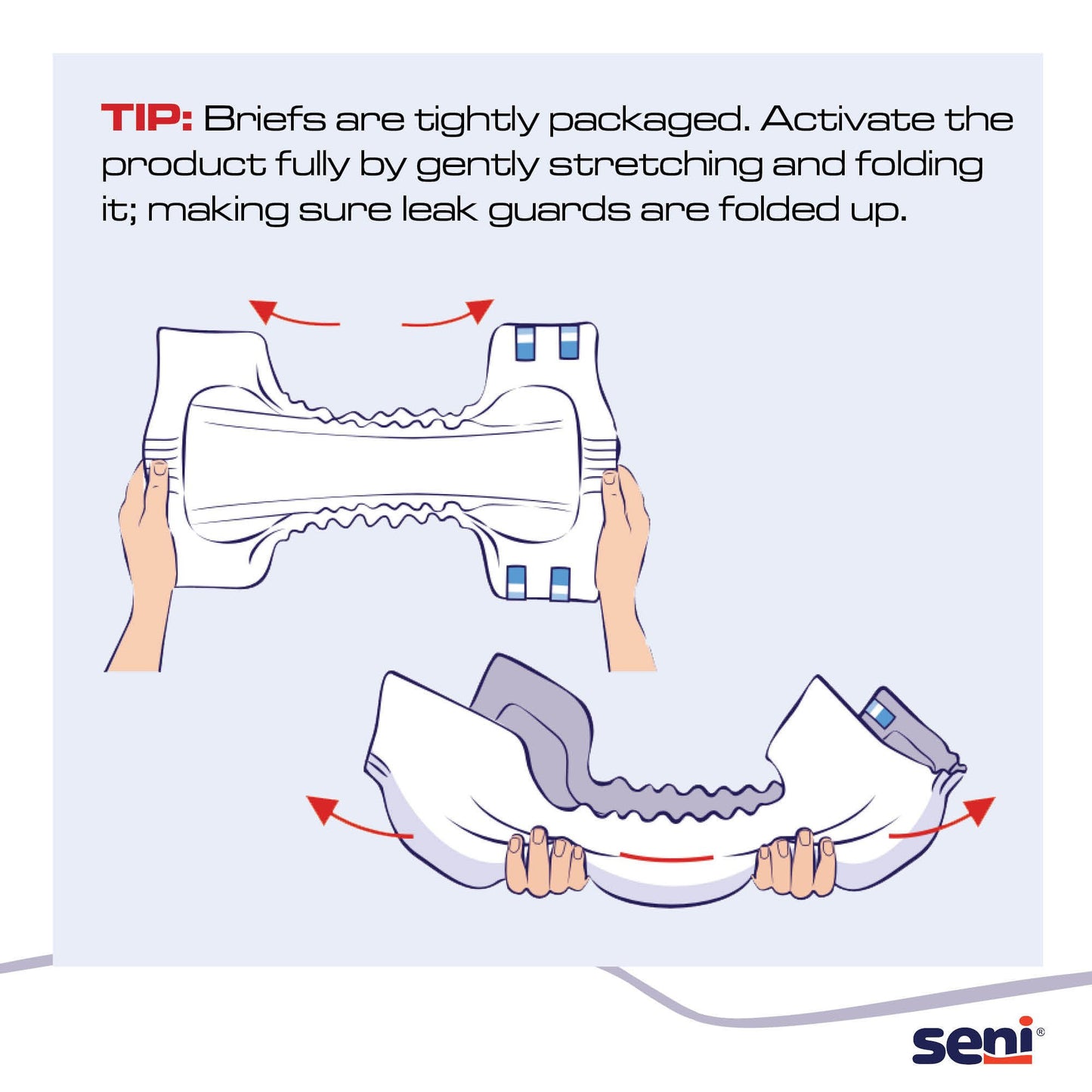 BRIEF, INCONT SENI SUPER PLUS MED 30"-43" (25/PK 3PK/CS)