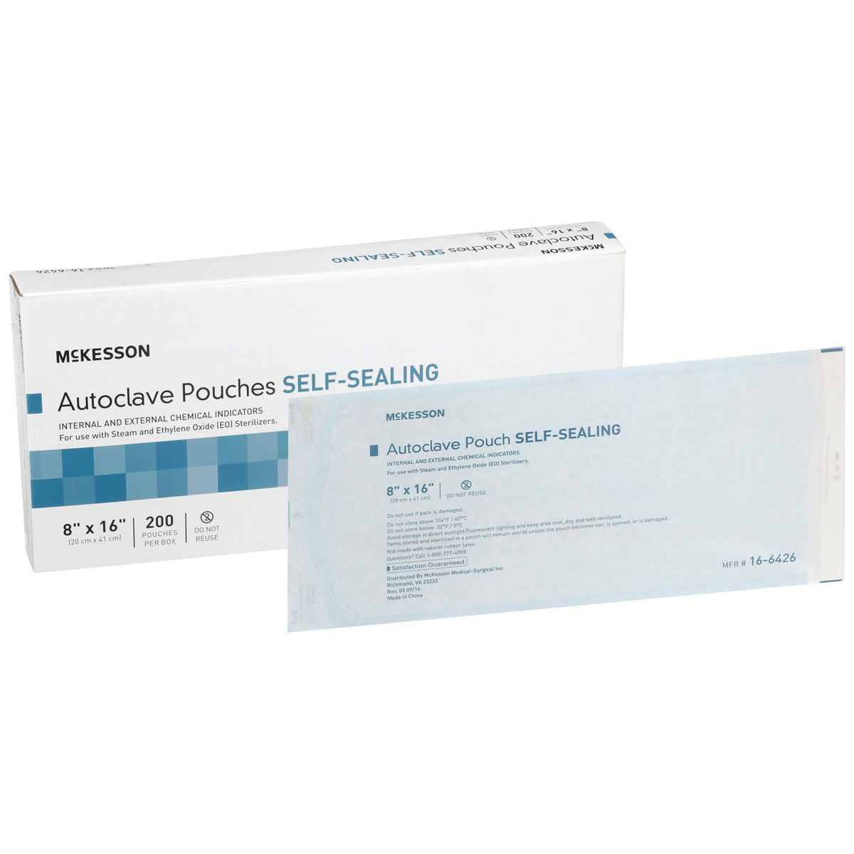 POUCH, SELF SEAL ECON 8X16 (200/BX 5BX/CS)