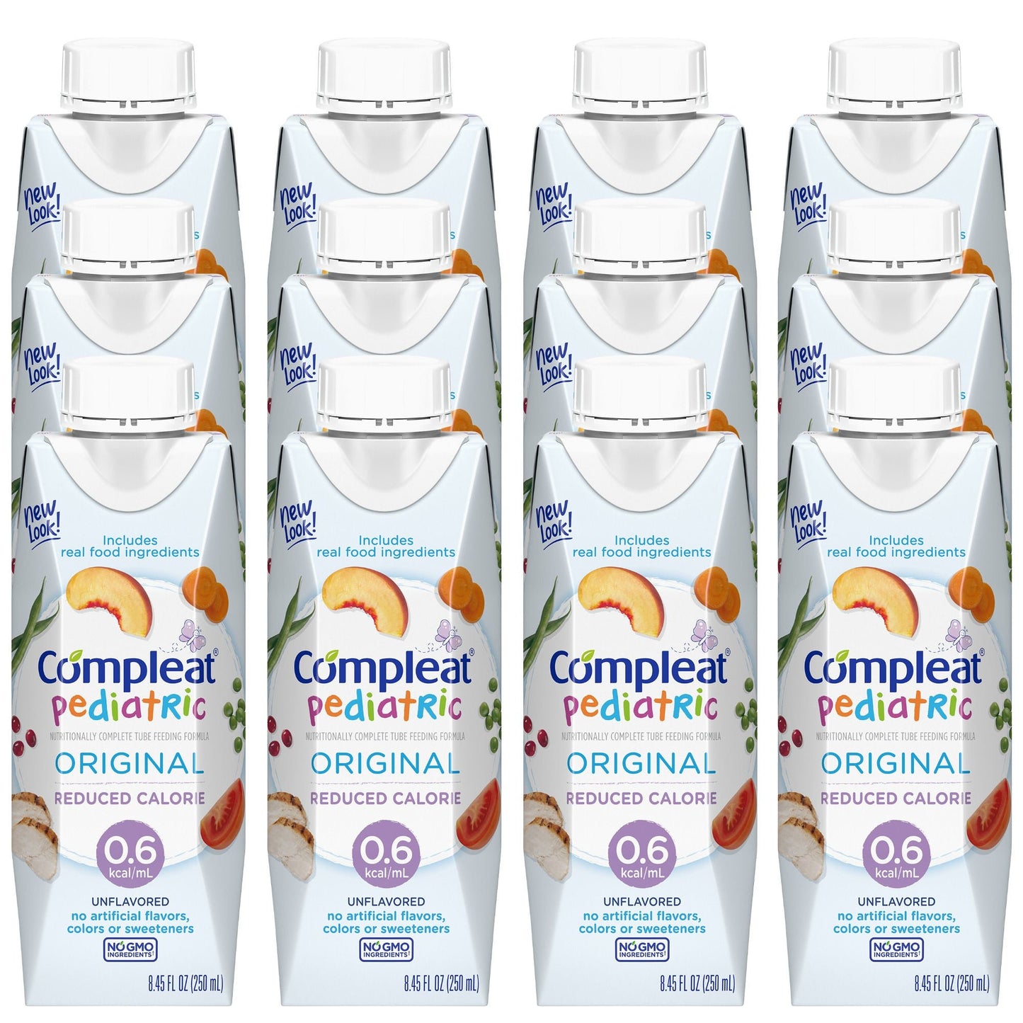 COMPLEAT, PEDIATRIC LO CAL UNFLAV 250ML (24/CS)
