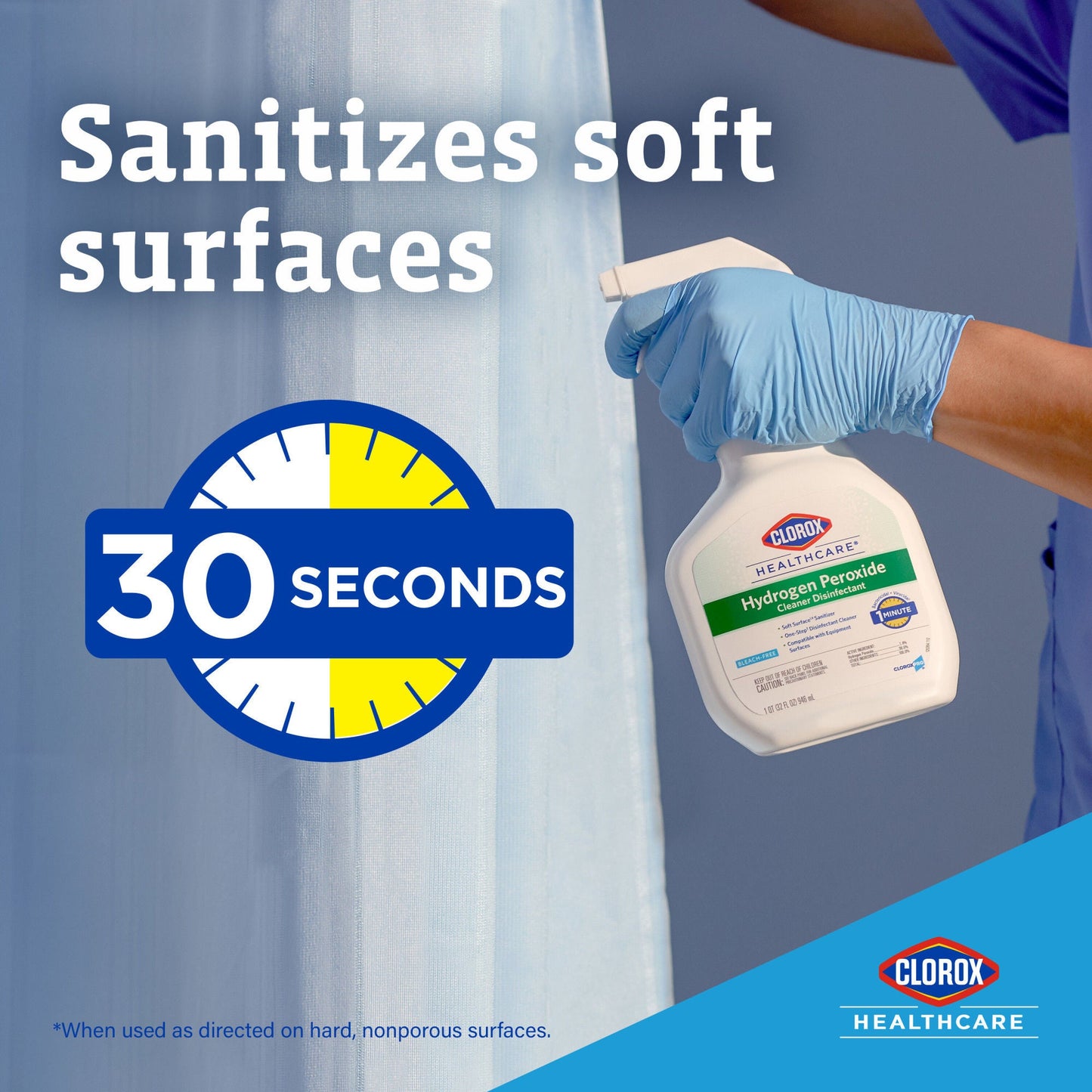 CLEANER, SURFCE HYDRO PROXDE CLOROX SPRY 32OZ (9/C SALFLD