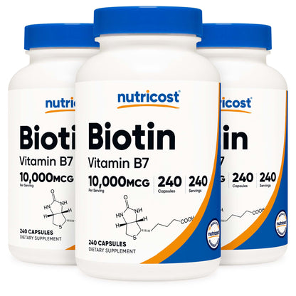 VITAMIN, CAP BIOTIN 10MG (240/BT 12BT/CS)