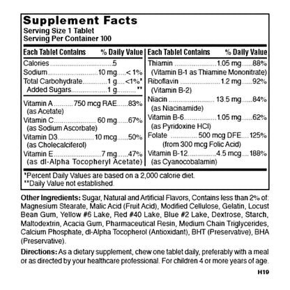 Nature's Blend Children's Chewable Multivitamin Tablets 5 Flavors