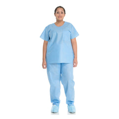 PANTS, SCRUB BLU LG (48/CS) KIMCLK