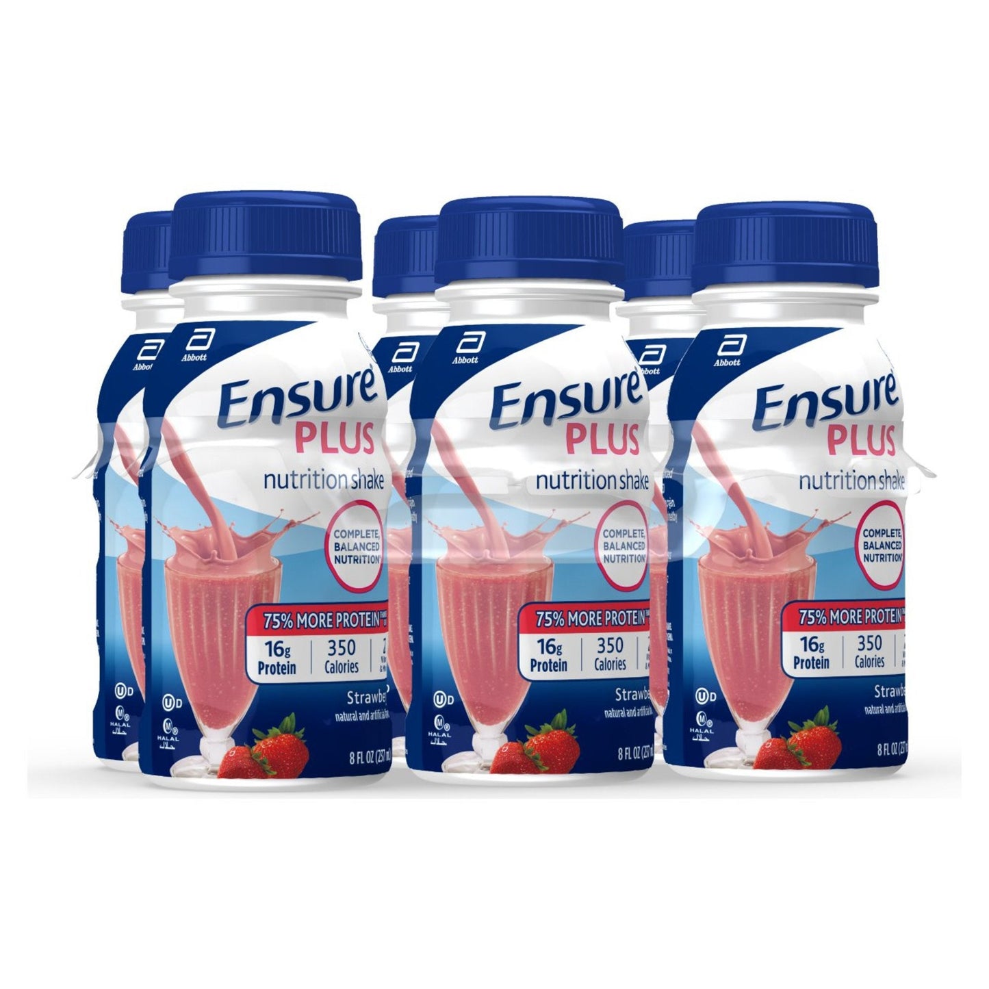 ENSURE PLUS, RTD STRWBRY & CRM8OZ (6/PK 4PK/CS)