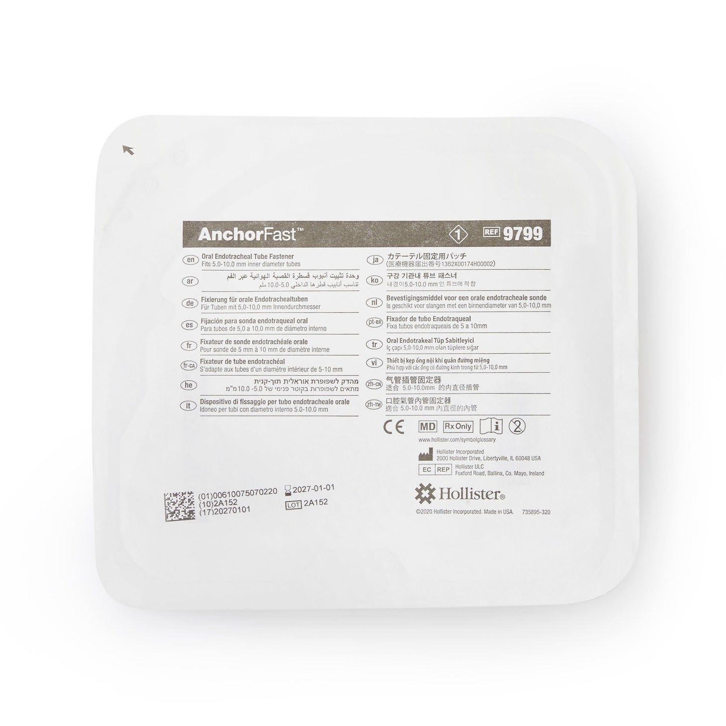 FASTENER, ANCHOR FAST ORAL ENDOTRACH TUBE (12/BX)
