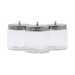 JAR, SUNDRY UNLABELED 4"X4" W/SS LID (1/EA 6/BX) MGM63