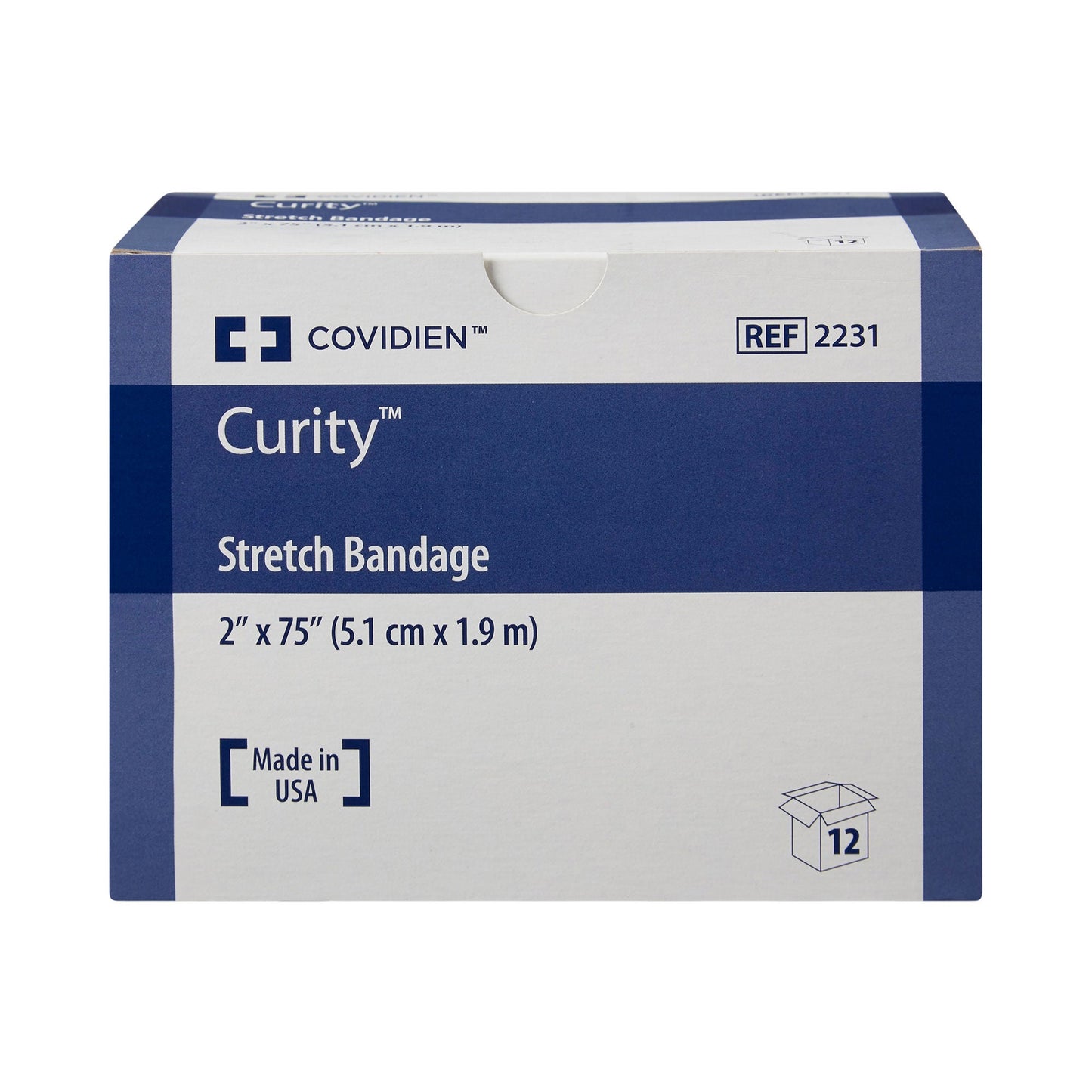BANDAGE, GAUZE STRETCH STR 2"X75" (12/BG)