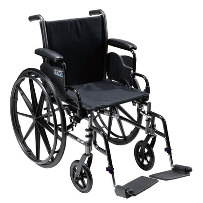 WHEELCHAIR, CRUISER III W/DETACH FULL ARM/LEGREST 18" D/S