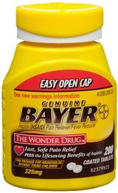 BAYER, TAB 325MG (200/BT)