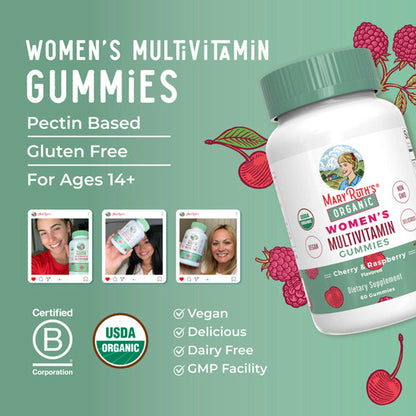 SUPPLEMENT, GUMMIE ORGANIC WMNMULTIVITMN STRWBRY 60CT (6/CS