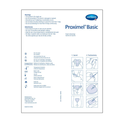 DRESSING, WND PROXIMEL BASIC FM N/BRDR 4X4" (10/BX 6BX/CS