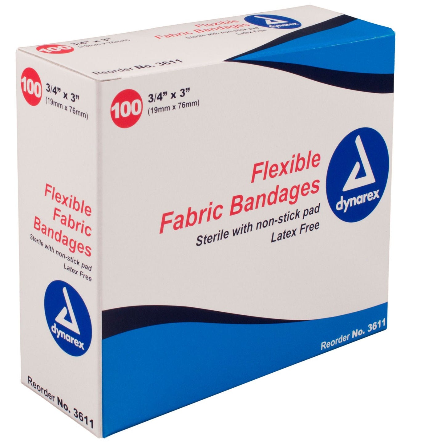 BANDAGE, ECON ADHSV STR 3/4"X3" (100/BX 24BX/CS)