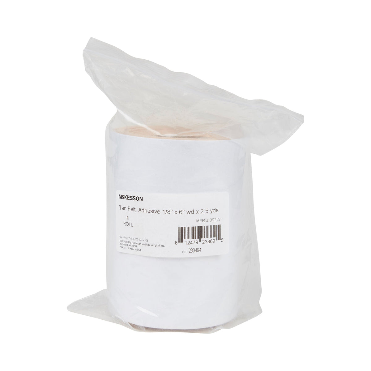 FELT, ADH ORTHOPEDIC ROLL TAN AN (20RL/CS)