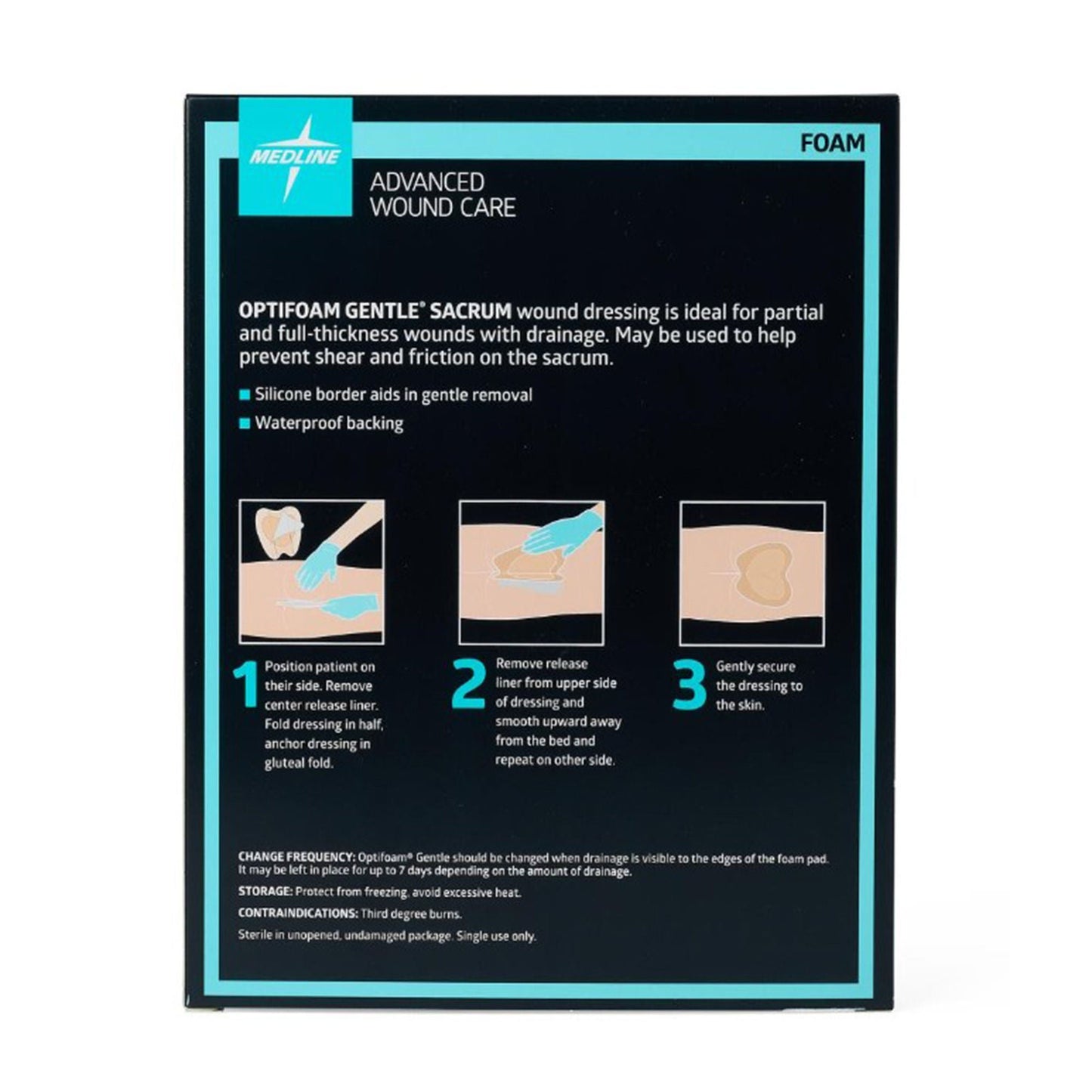 DRESSING, WND OPTIFOAM ADH 7X7(5/BX 10BX/CS)