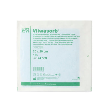 DRESSING, WOUND VLIWASORB SUPER ABSRB 8"X8" (10/BX 30BX/CS)