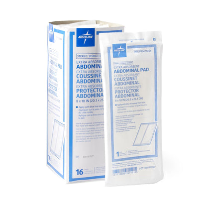 PAD, CARING ABDN COMBINE STR 8"X10" (16/BX 20BX/C