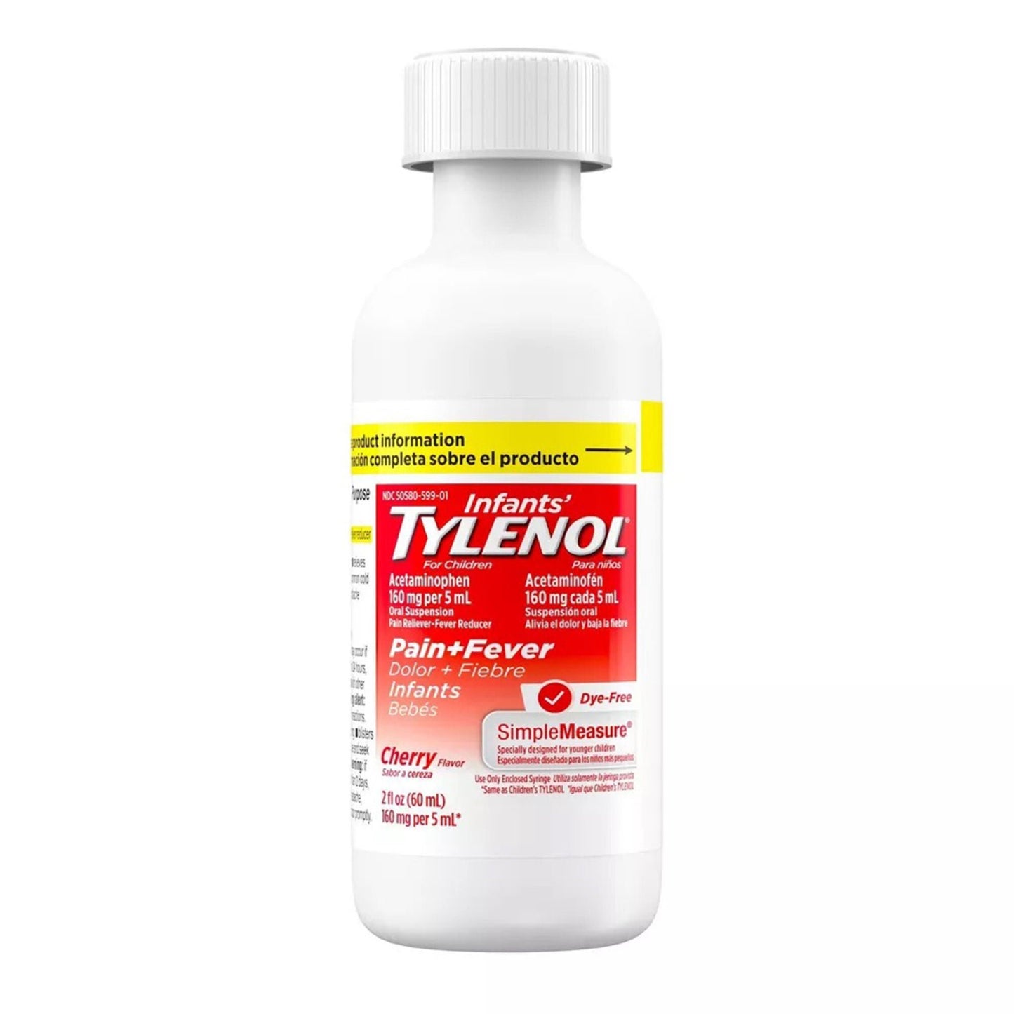 TYLENOL, ORAL SUSP INF DYE FREE CHERRY 2OZ 160MG/ML