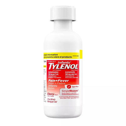TYLENOL, ORAL SUSP INF DYE FREE CHERRY 2OZ 160MG/ML