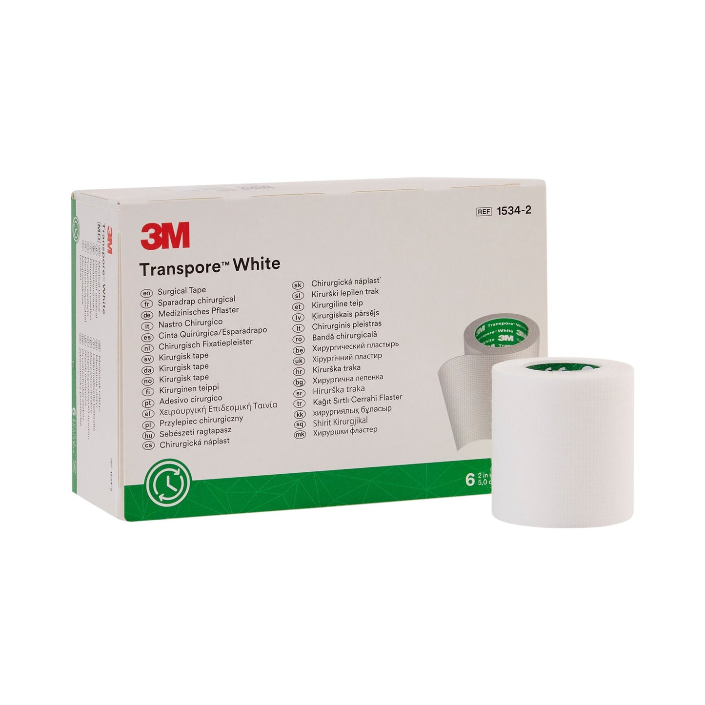 TAPE, ADHSV TRANSPORE WHT 2" (6RL/BX 10BX/CS) 3M