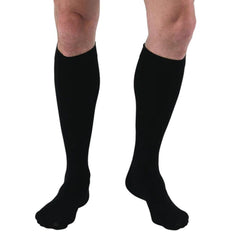 STOCKING, COMPRSN KNEE HI RELIEF 15-20 CLSDTOE BLK